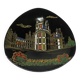 Plat en céramique de Longwy, décor Chambord par Valenti