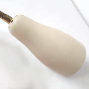 Double adjustable wall light from the 50s in brass and red and cream metal