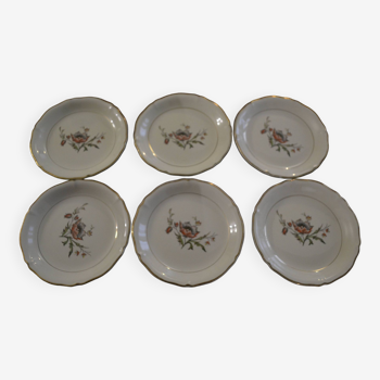 Set of 6 Saint Amand dessert plates