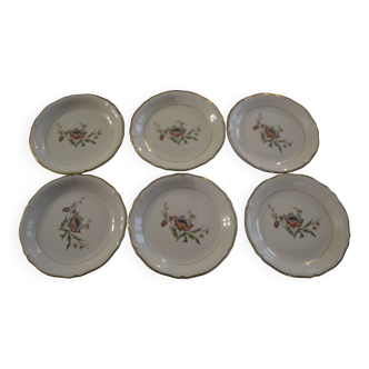 Set of 6 Saint Amand dessert plates