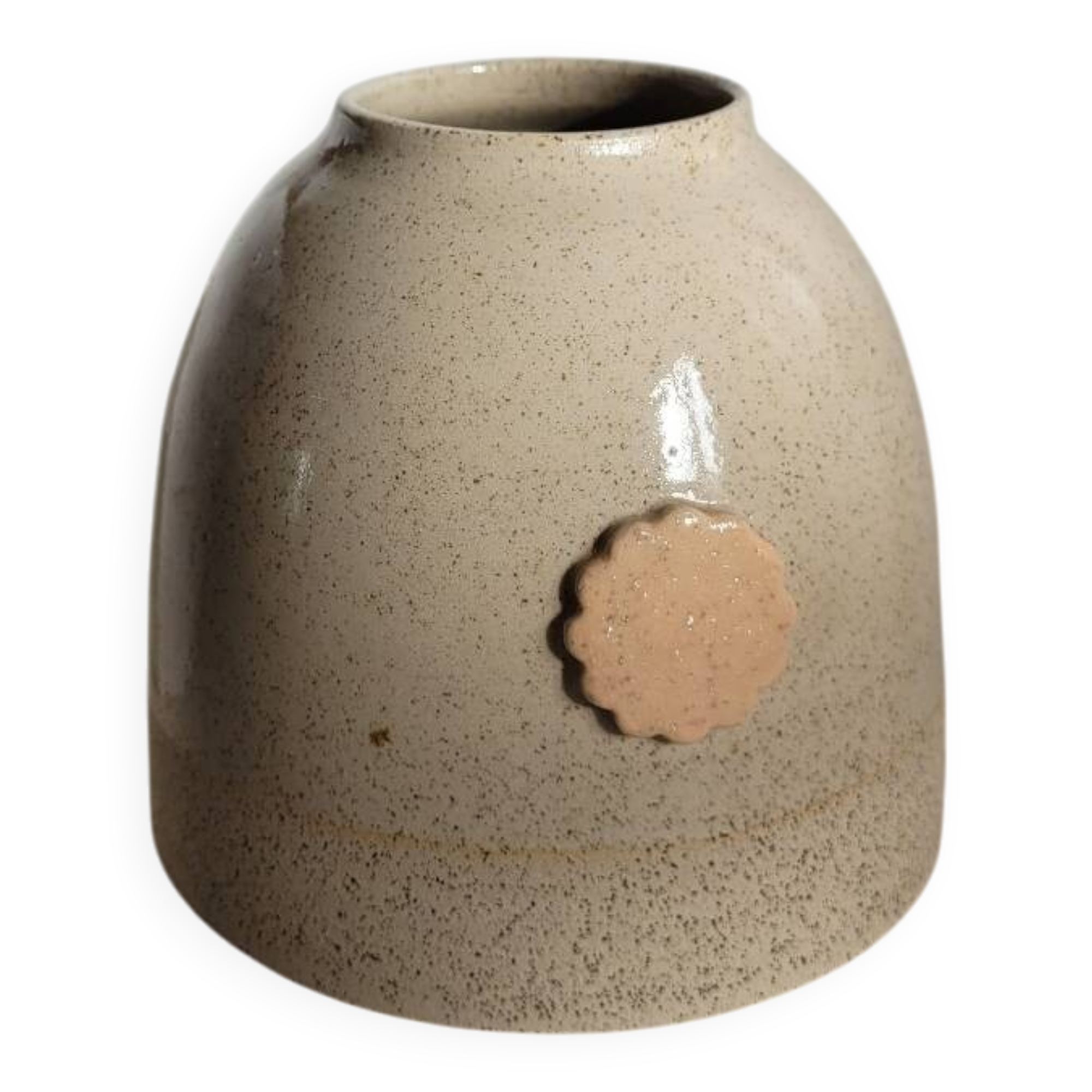 Glazed stoneware vase
