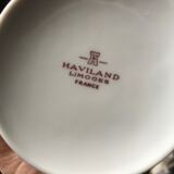 5 Haviland tea cups and sub-cups