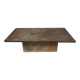 Brutalist Slate coffee table 1970s vintage