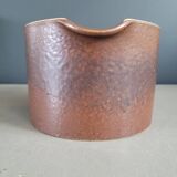 Pitcher - cream pot - in brown glazed earthenware