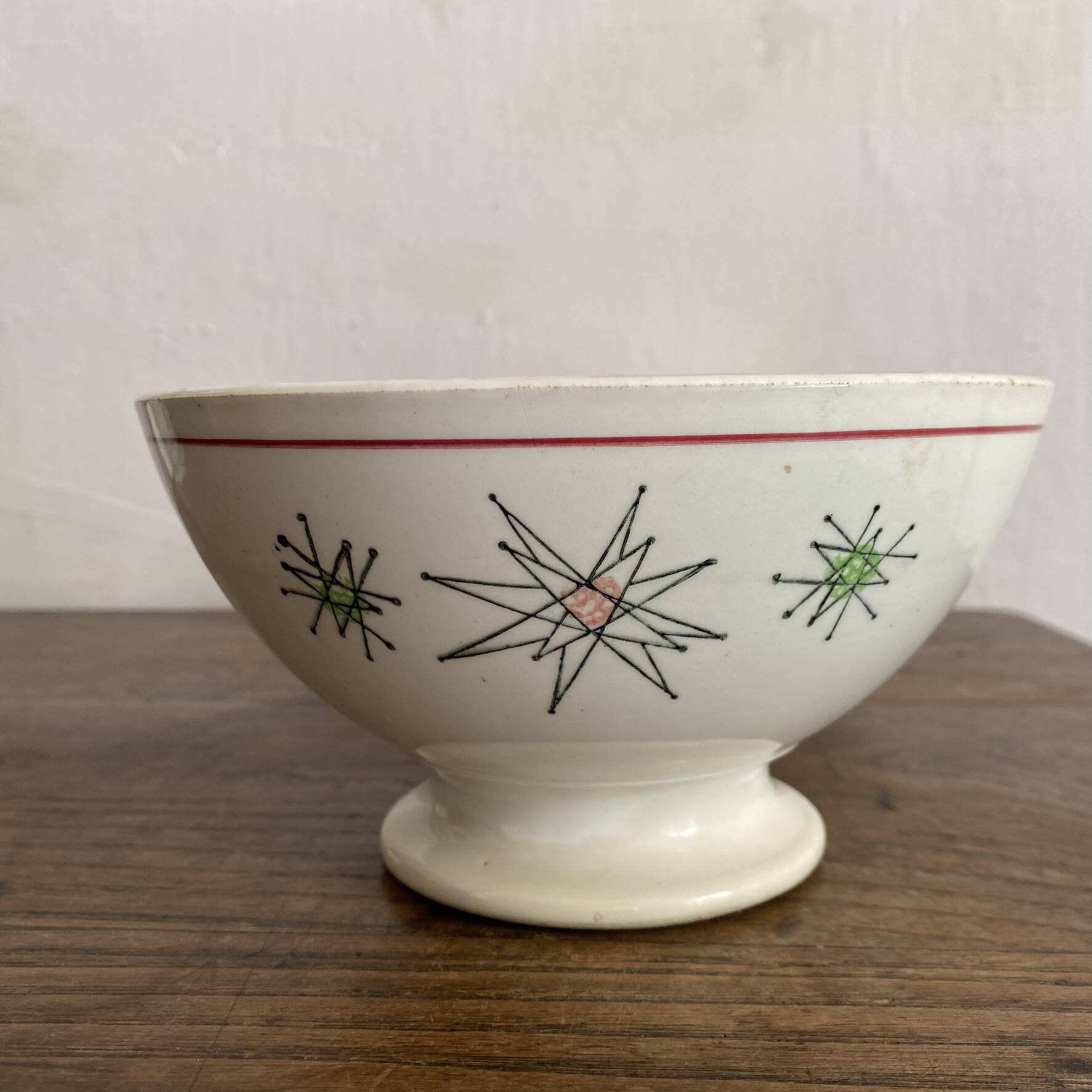 Extra large bowls Gien from the 1950s