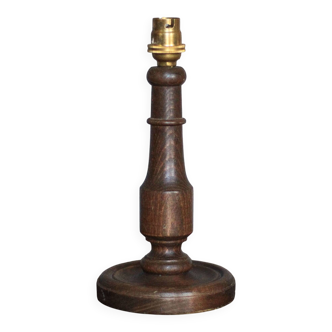 wooden lamp, vintage wooden lamp base, table lamp, living room lamp