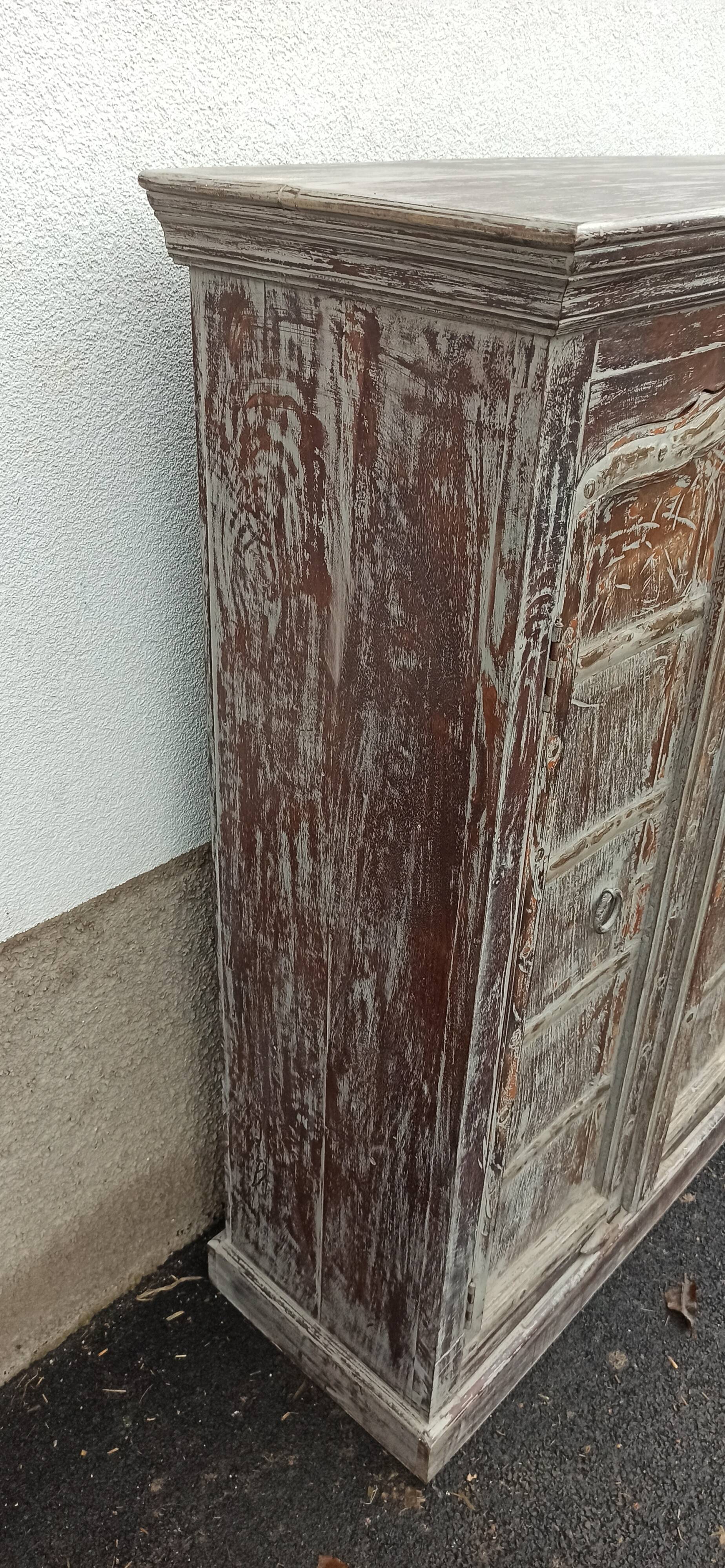 Old wooden cabinet with two doors