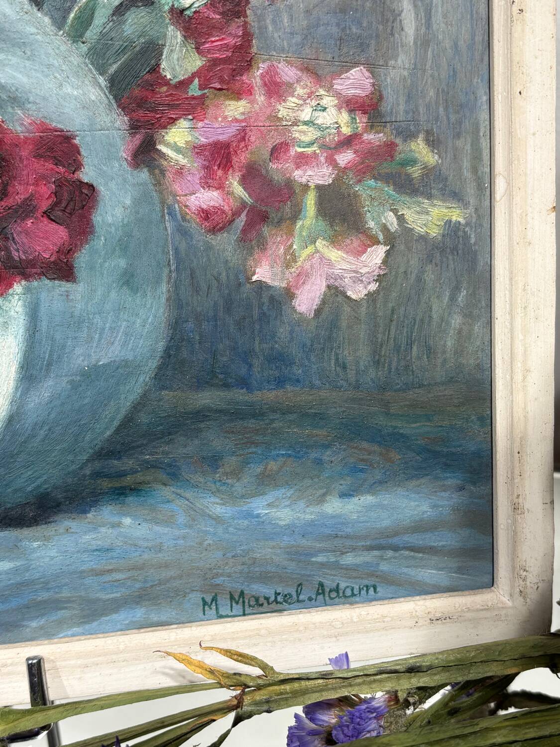 Old painting signed M. Martel-Adam (19th/20th century)