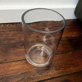 Cylindrical glass vase