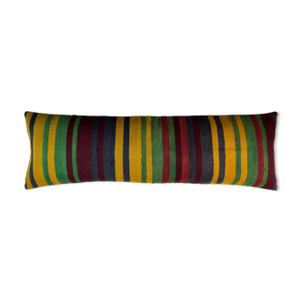 Vintage turkish kilim cushion cover , 120 x 40 cm