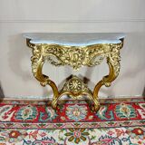 Louis XV Style Giltwood Console, 19th Century