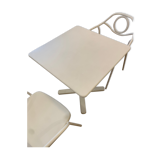 White folding table 70x70