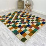 Handmade Moroccan Berber carpet 213 x 163 CM