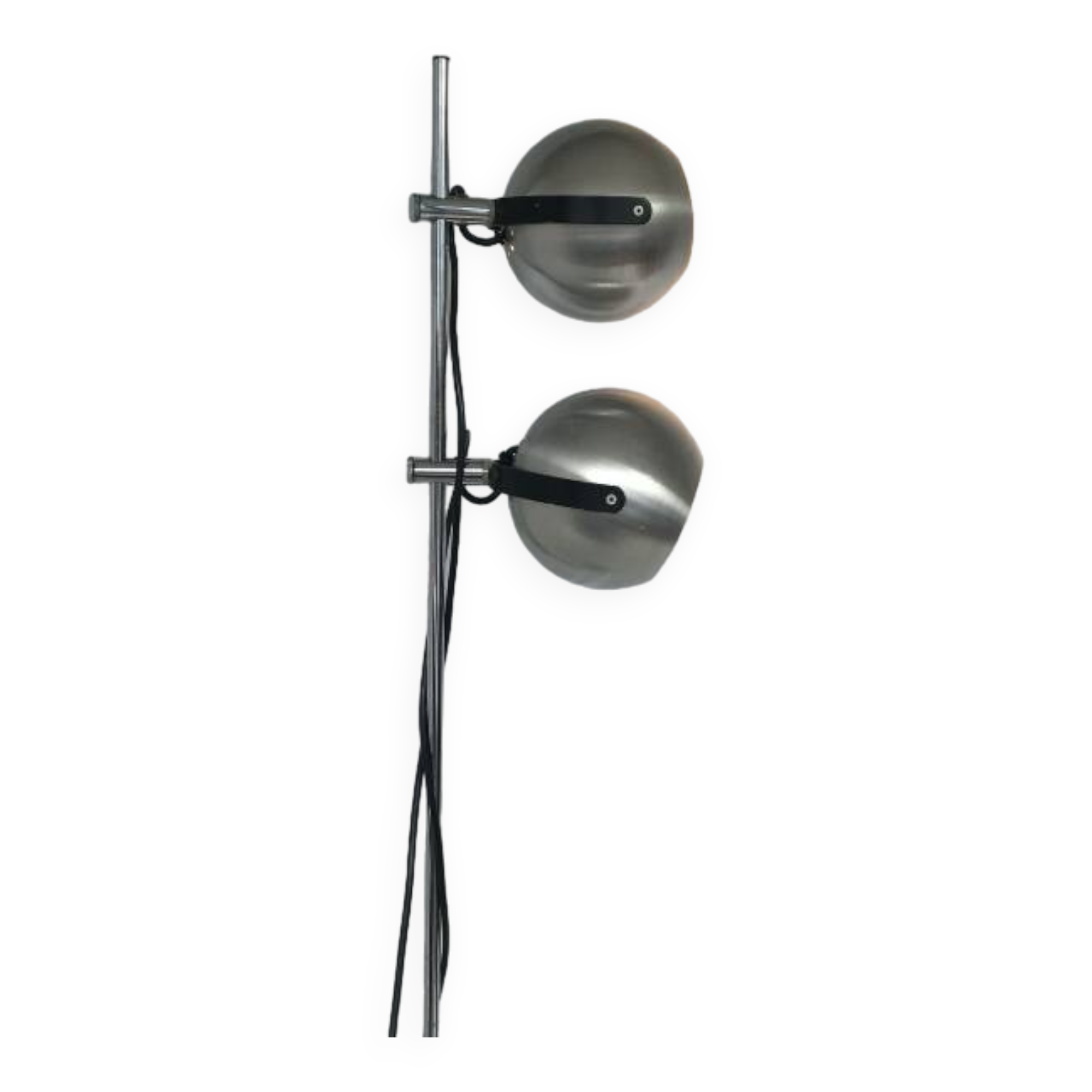 Eyeball chrome floor lamp