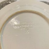 4 plates Quadrifoglio Italy speckled black and blue