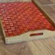 Vintage serving tray 60s 70s mosaic