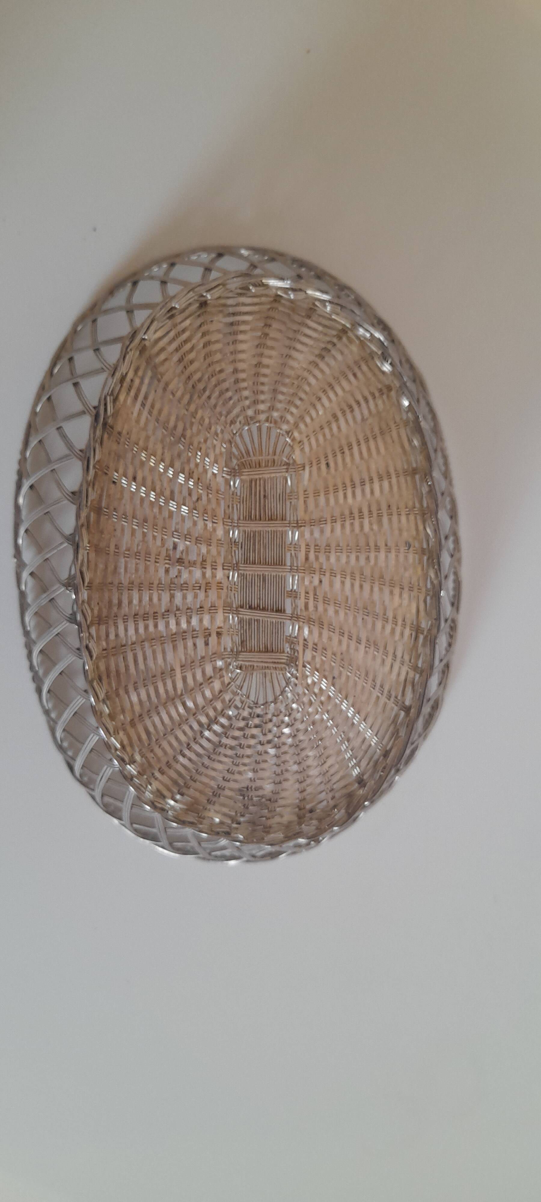 Braided metal basket