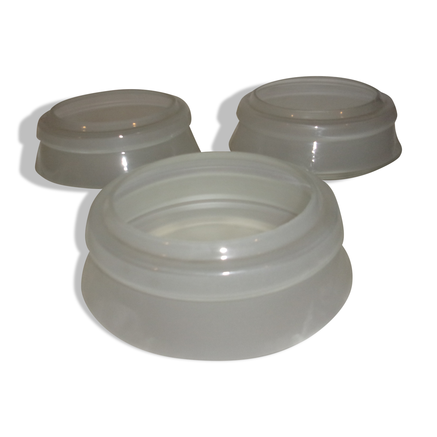 Set of 3 old cup globes