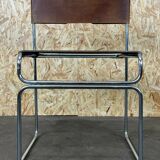 60s 70s steel suede vintage chair Giovanni Carini Planula Libellula