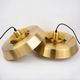 Pair of vintage pendants Nova by Jo Hammerborg, Fog og Mørup, Denmark, 1963