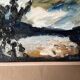 Swedish Oil on Panel “Abstract” by G. Hulten Signed Vintage & Framed 35×24cm