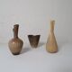 Collection of 3 ceramic vases by Gunnar Nylund Rörstrand Sweden, 1950s.
