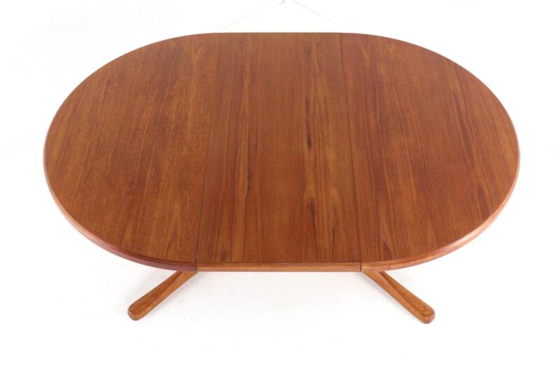 McIntosh round extendable dining table 2x 'Crieff' - mid-century modern style