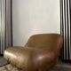 Leatherette armchair