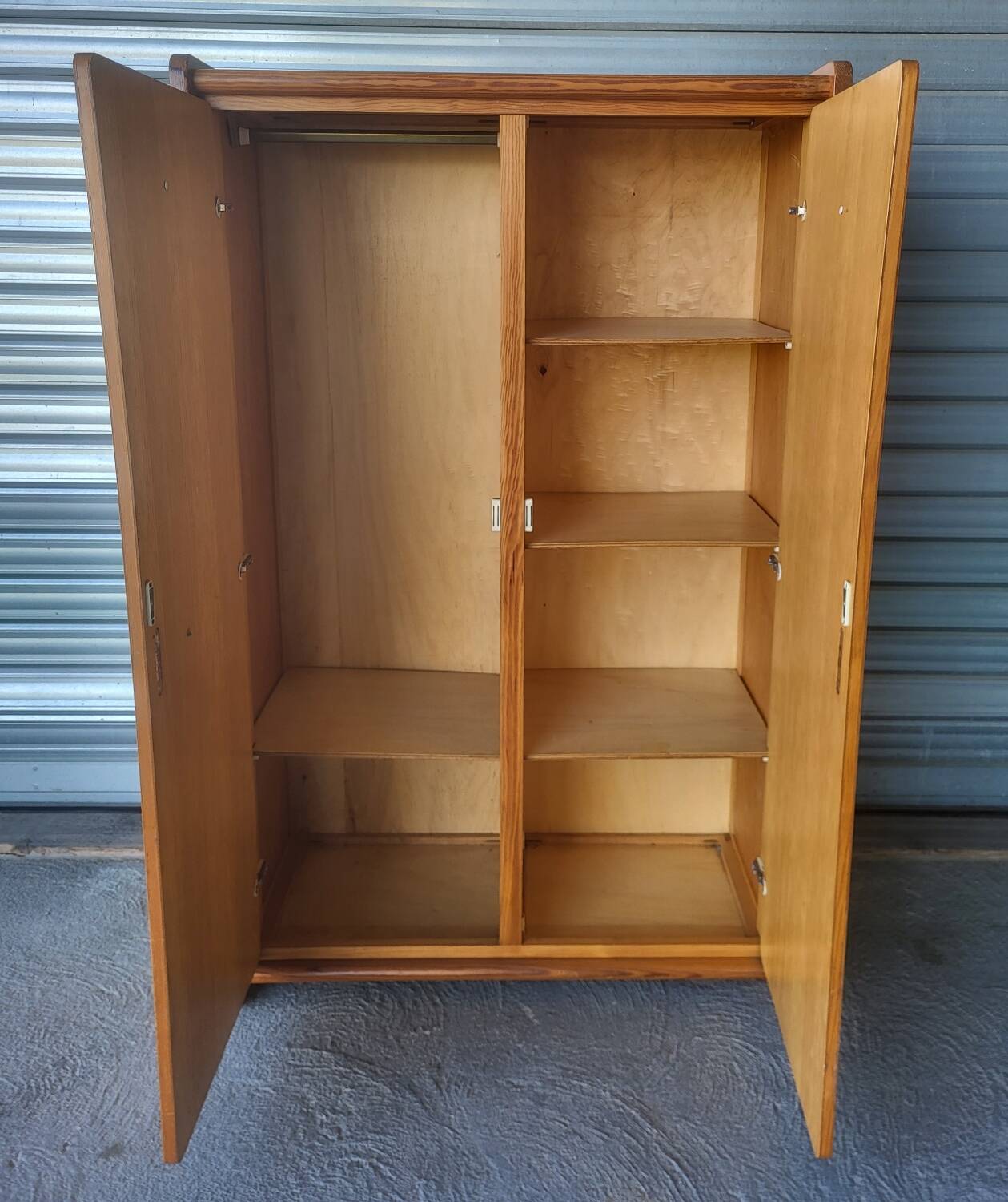Vintage wardrobe in solid wood