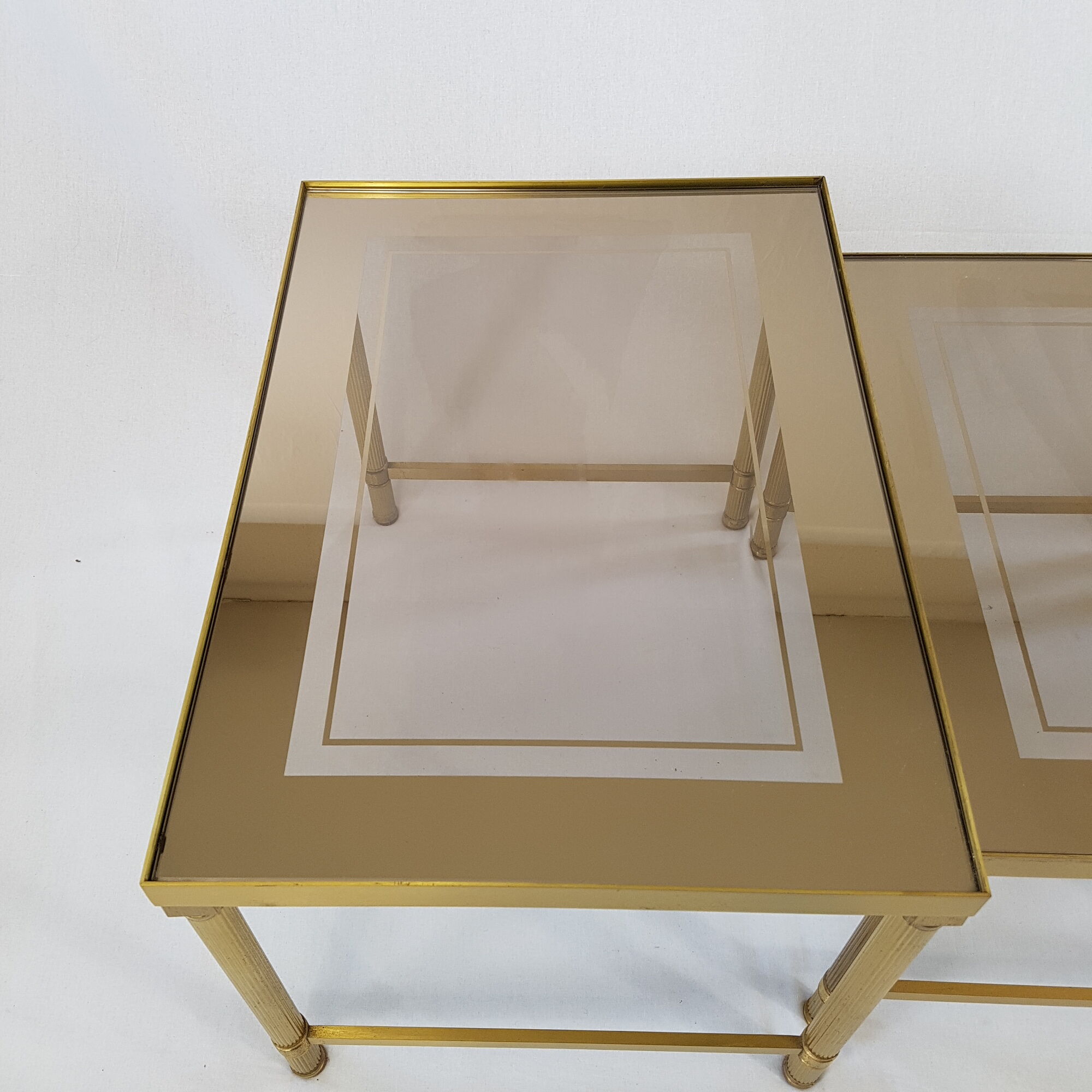 Brass pull-out tables