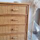 Rattan chest of drawers circa 1960s
