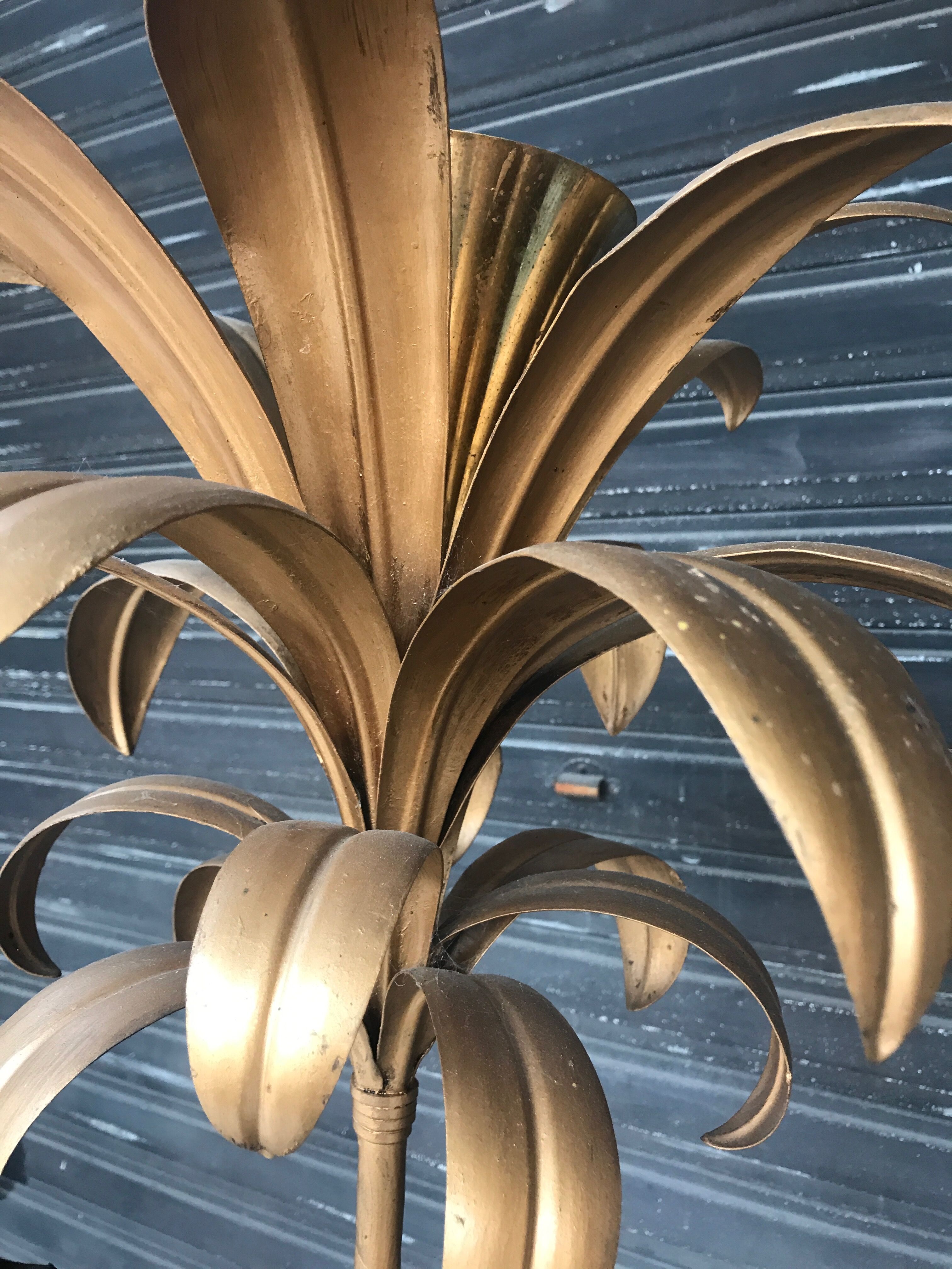 Palm tree floor lamp