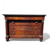 Commode Empire en acajou