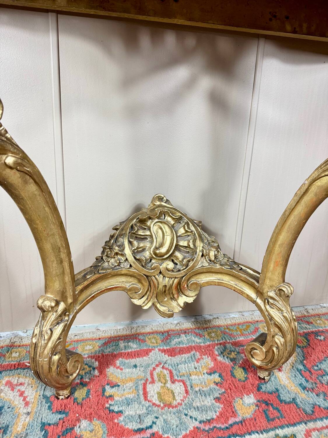 Louis XV Style Giltwood Console, 19th Century