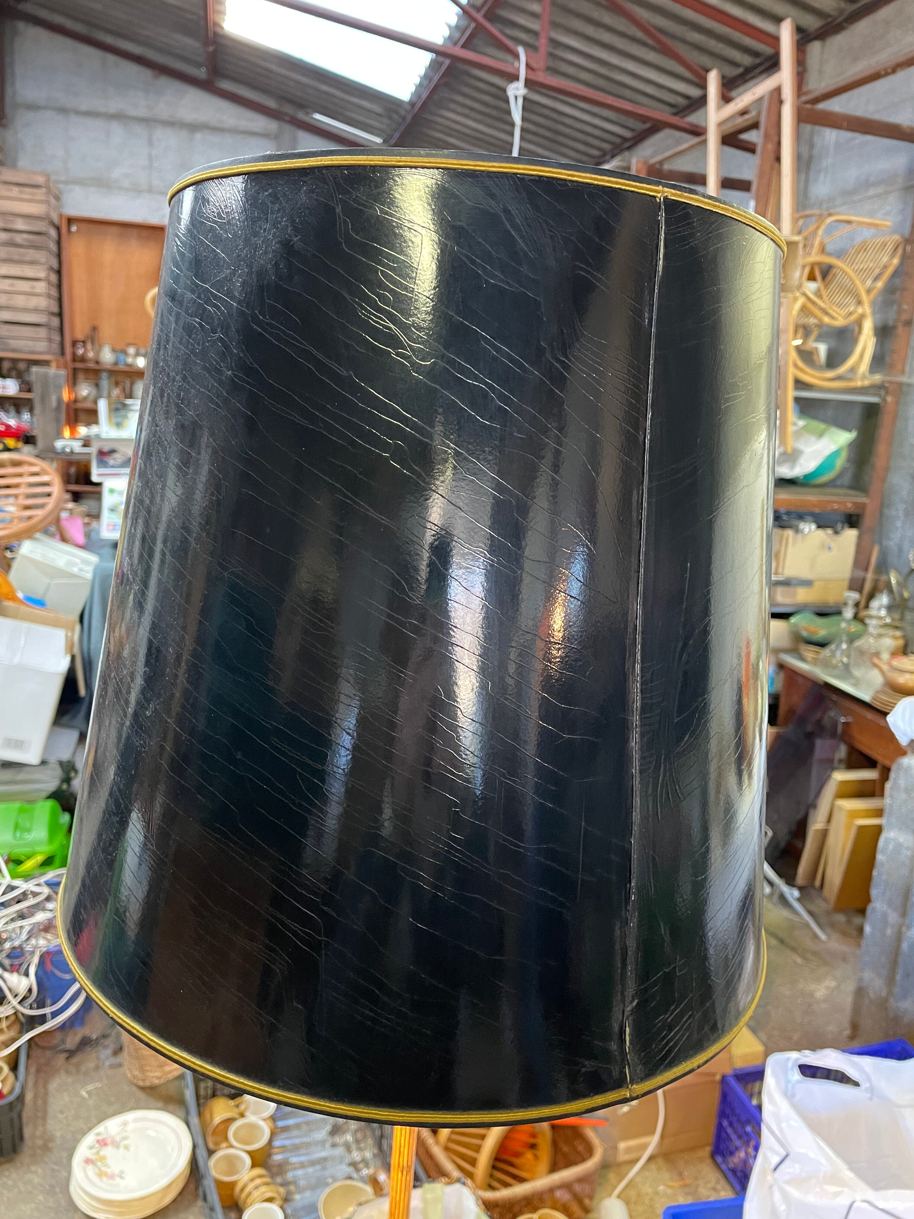 Vintage floor lamp on foot