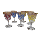 Verres arlequin Reims vintage