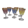 Harlequin Reims vintage glasses