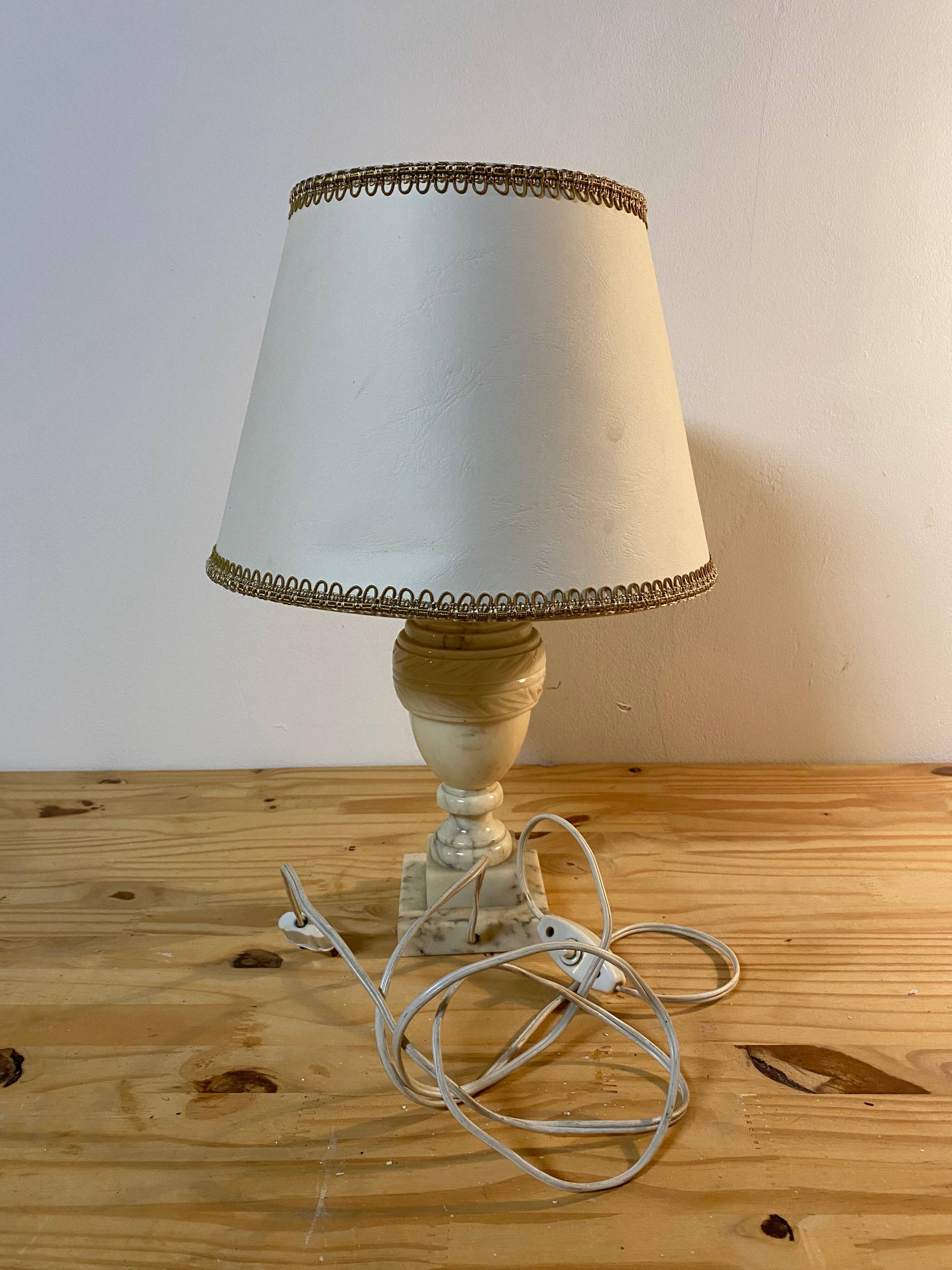 Alabaster table lamp