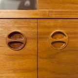 Scandinavian high enfilade 1960 solid teak