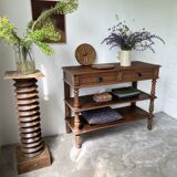 Oak console drapery 1950