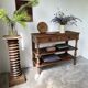 Oak console drapery 1950
