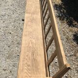 19th 10th wood oak back bench
