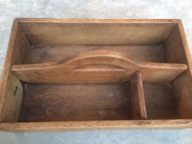 Vintage wooden tool locker or office case