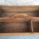 Vintage wooden tool locker or office case