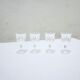 Series of 4 glasses with vintage liqueur cristal d'Arques