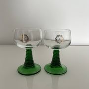 Pair of Alsace wine glasses