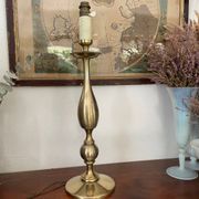Lampe balustre vintage en laiton doré 51cm