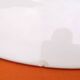 1950s Oval Earthenware Serving Platter with Vegetable Decor