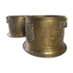 Cache pot en laiton gravé