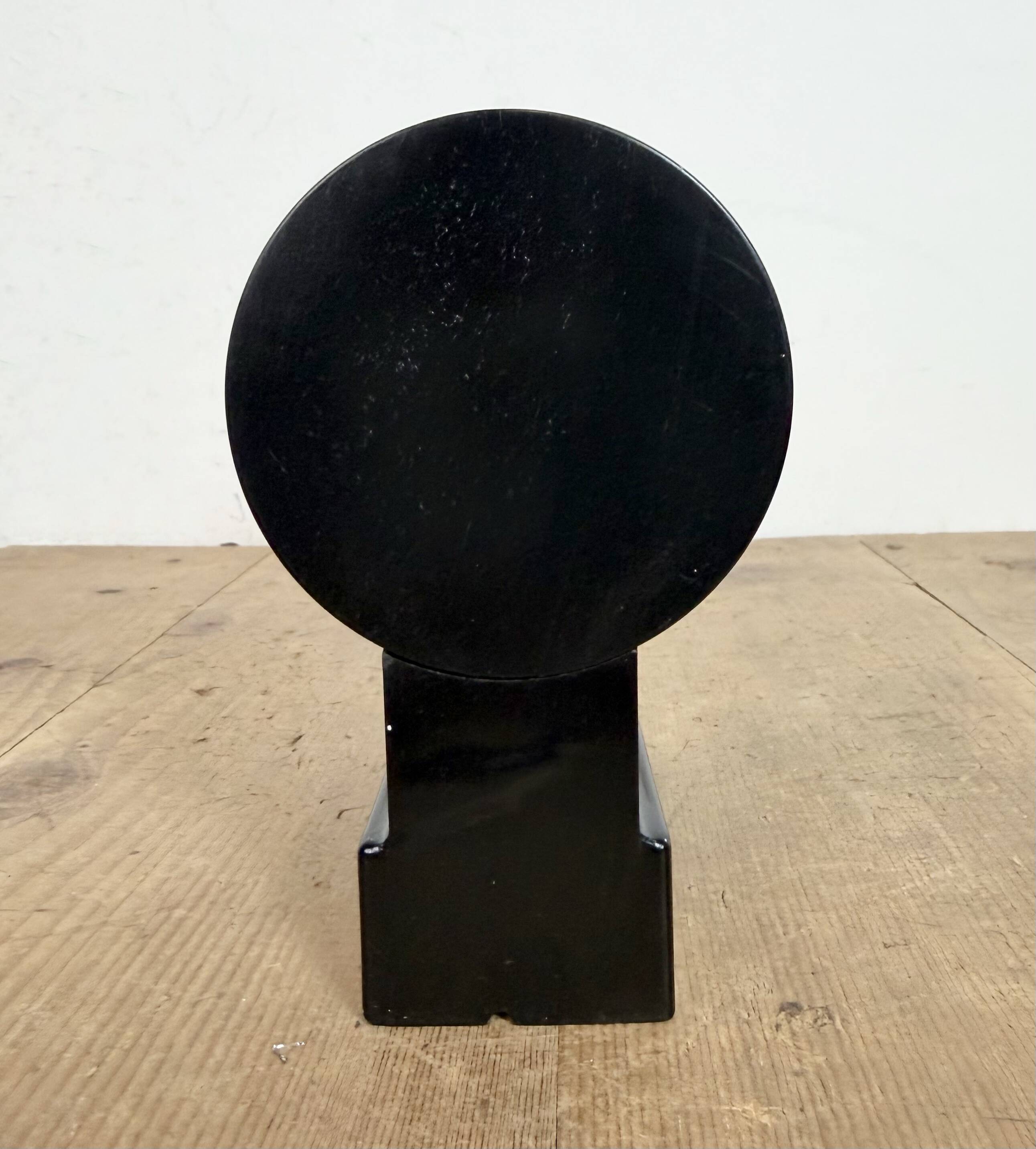 Industrial Brown Bakelite Wall Light with Milk Glass, 1960s